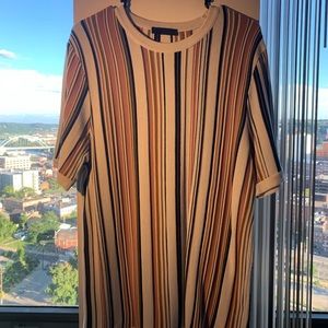 Knitted T-Shirt neutral stripe